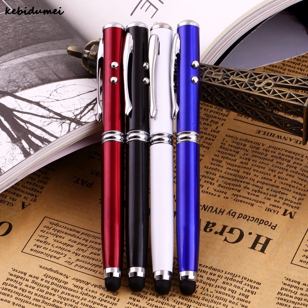 Kebidumei 1pcs Durable 4 in 1 Laser Pointer LED Torch Touch Screen Stylus Ball Pen for iPhone for Tablets Wholesale
Kebidumei 1pcs Durable 4 in 1 Laser Pointer LED Torch Touch Screen Stylus Ball Pen for iPhone for Tablets Wholesale