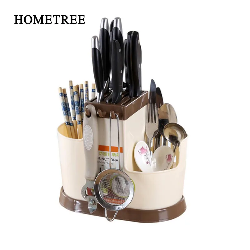 HOMETREE Creative Knife Holder Multifunction Drainage Chopsticks Spoon Cutlery Locker Kitchenware Drain Rack Kitchen Tools H646
HOMETREE Creative Knife Holder Multifunction Drainage Chopsticks Spoon Cutlery Locker Kitchenware Drain Rack Kitchen Tools H646