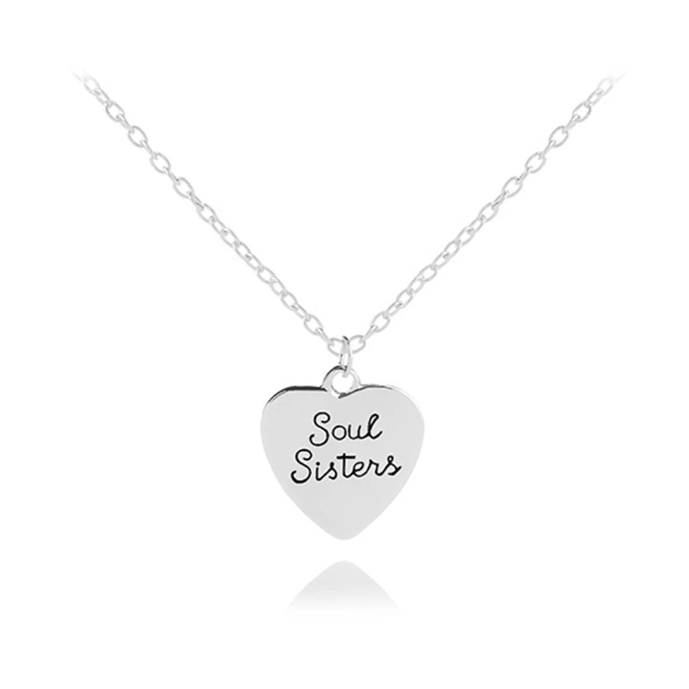 Soul Sister Necklace Best Partner Lettering Necklace Set sis Necklaces heart for sister best friend gift for friendship
Soul Sister Necklace Best Partner Lettering Necklace Set sis Necklaces heart for sister best friend gift for friendship