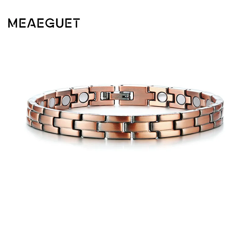 Copper Alloy Magnetic Women's Health Bracelet Adjustable Therapy Energy Anti Arthritis Pain Relief Bangle Pulseira Feminina
Copper Alloy Magnetic Women's Health Bracelet Adjustable Therapy Energy Anti Arthritis Pain Relief Bangle Pulseira Feminina