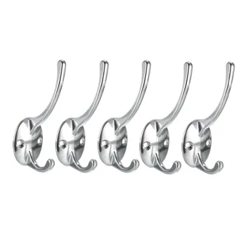 Uxcell 5pcs New Arrival Wall Mounted Retro Double Hooks Dual Prong Coat Hooks for Cap Cup Hat Coat Scarf Bag Towel Key
Uxcell 5pcs New Arrival Wall Mounted Retro Double Hooks Dual Prong Coat Hooks for Cap Cup Hat Coat Scarf Bag Towel Key