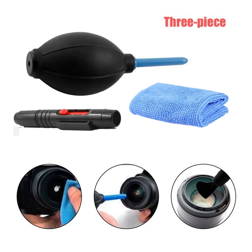3 in 1 Portable Camera Cleaning Kits Clean Cloth Camera Dust Cleaner Pen Air Blaster Blower Set for Camera Keyboard Phone
3 in 1 Portable Camera Cleaning Kits Clean Cloth Camera Dust Cleaner Pen Air Blaster Blower Set for Camera Keyboard Phone