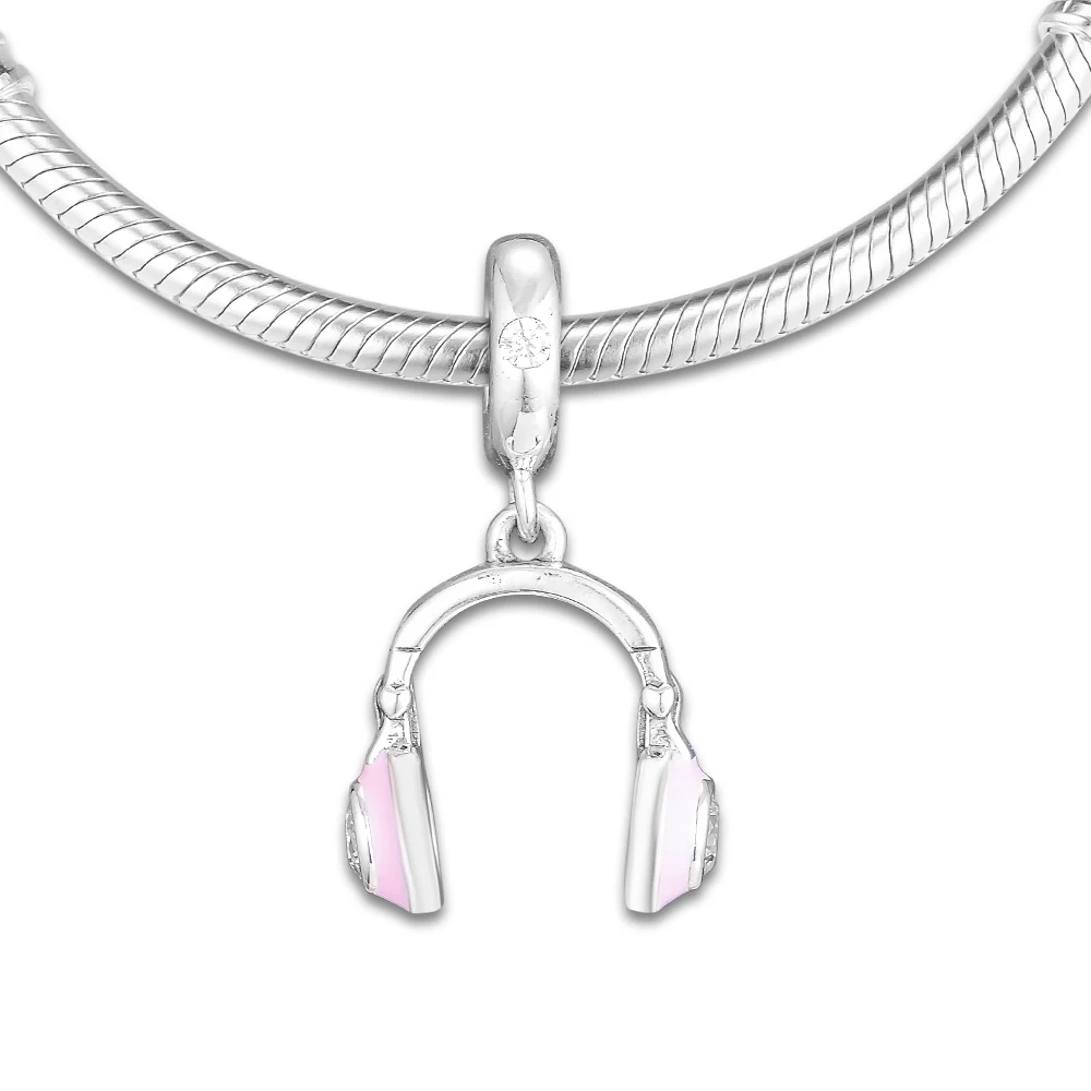 Fits for Pandora Charms Bracelets Headphones Hanging Beads with Pink Enamel 100% 925 Sterling-Silver-Jewelry Free Shipping
Fits for Pandora Charms Bracelets Headphones Hanging Beads with Pink Enamel 100% 925 Sterling-Silver-Jewelry Free Shipping