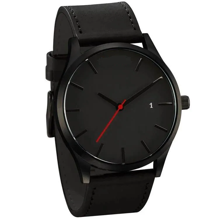 

Reloj 2018 Fashion Large Dial Military Quartz Men Watch Leather Sport watches High Quality Clock Wristwatch Relogio Masculino T3