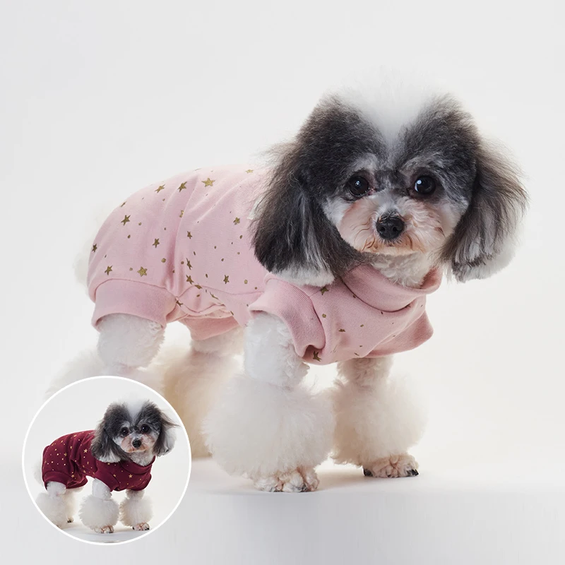 Pet Dog Jumpsuit Puppy 100%Cotton Bouncy Clothes Pentagram Printed Pajamas Short Sleeve Pullover Sweatshirt Chihuahua Poodle
Pet Dog Jumpsuit Puppy 100%Cotton Bouncy Clothes Pentagram Printed Pajamas Short Sleeve Pullover Sweatshirt Chihuahua Poodle