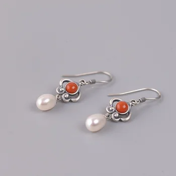 925silver restoring ancient ways female fashion temperament which satisfied with south red tassels eardrop wholesale pearl
925silver restoring ancient ways female fashion temperament which satisfied with south red tassels eardrop wholesale pearl