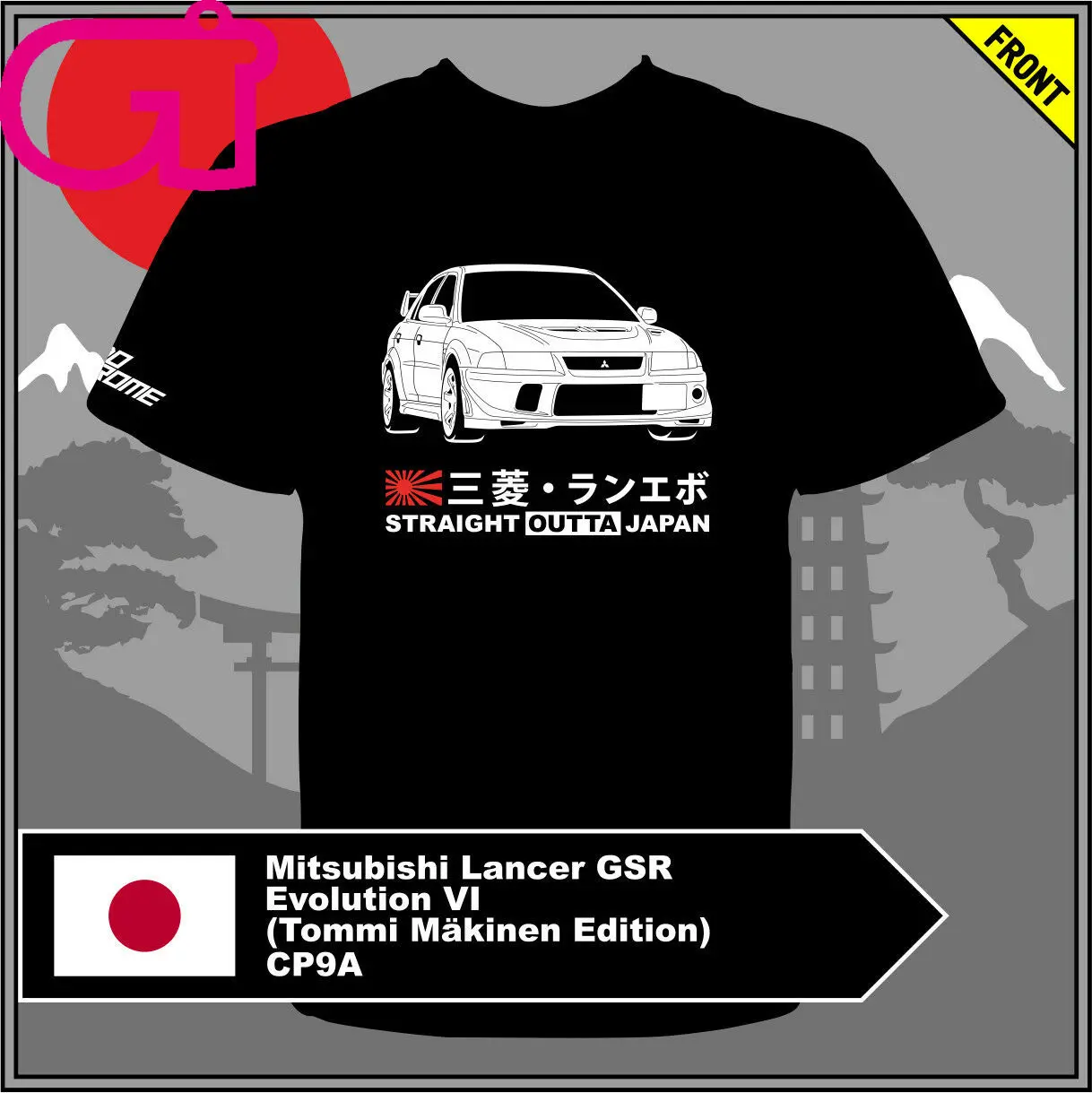 GT-shirt Mitsubishi Lancer GSR Evolution VI (Tommi Mäkinen Edition) CP9A Tshirt tee
GT-shirt Mitsubishi Lancer GSR Evolution VI (Tommi Mäkinen Edition) CP9A Tshirt tee
