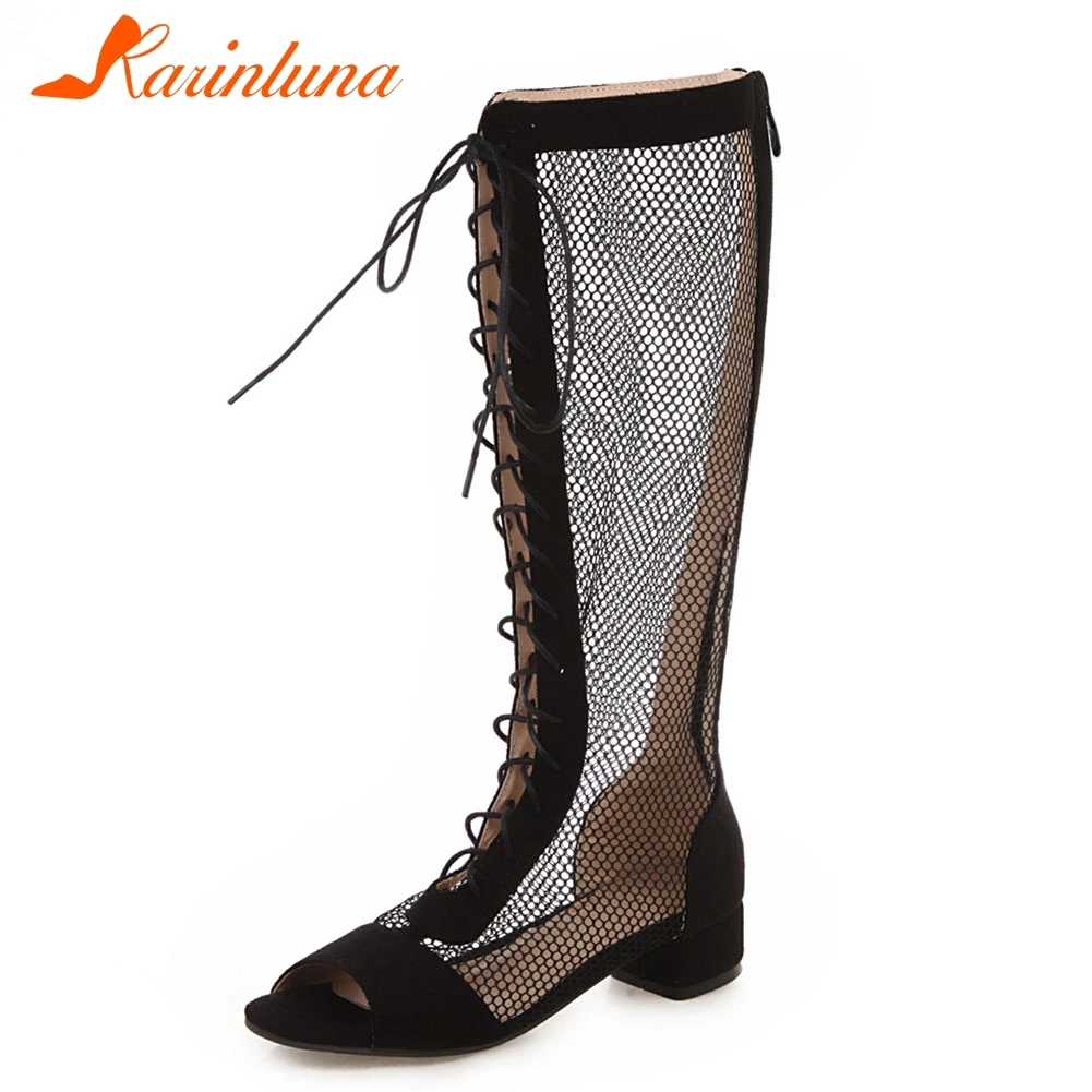 KARINLUNA 2019 Hot Sale Plus Size 28-43 Sexy Party Boots Women Shoes Cross Up Peep Toe Low Heels Shoes Woman
KARINLUNA 2019 Hot Sale Plus Size 28-43 Sexy Party Boots Women Shoes Cross Up Peep Toe Low Heels Shoes Woman