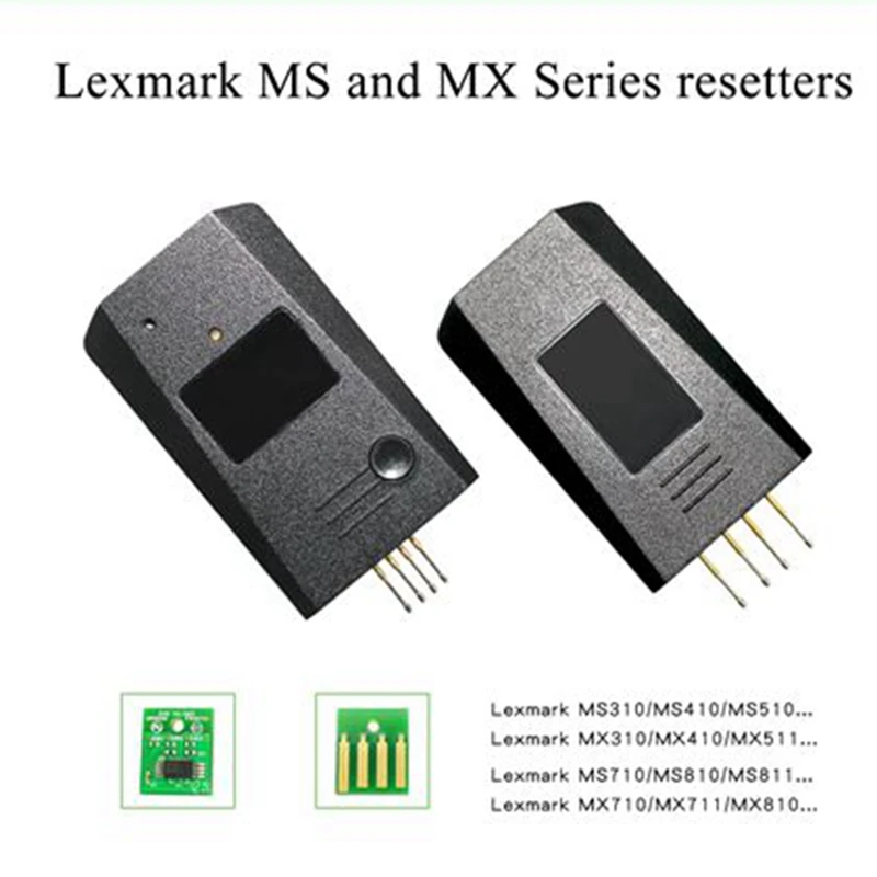 

Compatible for Lexmark chip resetter best solution for MS MX 310 410 510 610 710 810 series Drum chip 100 credits available