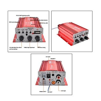 Portable Amplifier Amp + Remote Speaker for 2-channel 500W Car Auto MOTO boat USB MP3 FM red
Portable Amplifier Amp + Remote Speaker for 2-channel 500W Car Auto MOTO boat USB MP3 FM red