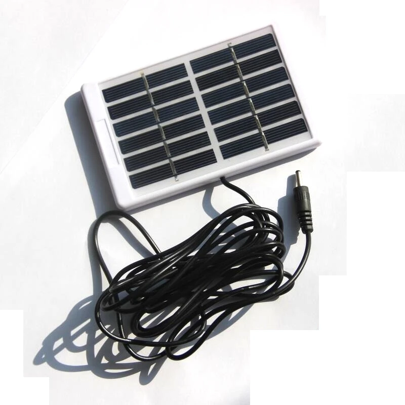 BUHESHUI 1.2W 6V Solar Panel With DC5521 Cable 3M Polycrystalline Solar Cell Battery Charger For 3.7V Battery Light 130*84MM
BUHESHUI 1.2W 6V Solar Panel With DC5521 Cable 3M Polycrystalline Solar Cell Battery Charger For 3.7V Battery Light 130*84MM