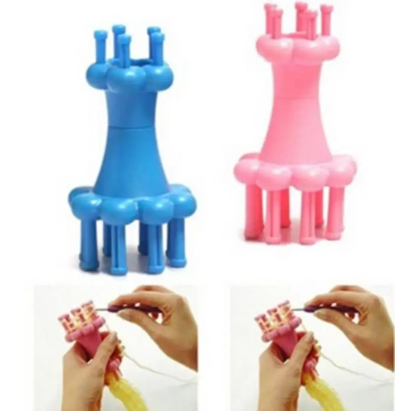DIY Craft Spool Loom Maker Weave Kit Plastic French Yarn Wool Rope Knit Knitter Knitting Doll Craft Spool Loom Maker