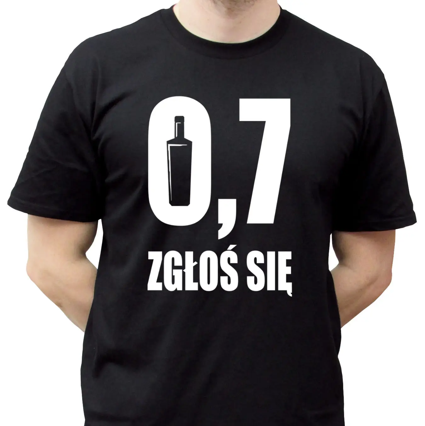 

07 czarna smieszna koszulka Polska alcohol funny tshirt smieszne koszulki poland