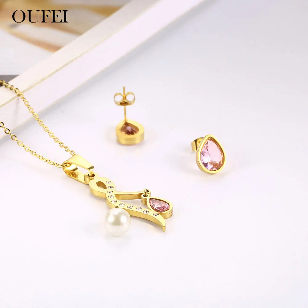 OUFEI Stainless Steel Woman Jewelry Pearl Necklace Earrings Set Woman Vogue 2019 Jewelry Accessories Bohemian Jewelry Sets
OUFEI Stainless Steel Woman Jewelry Pearl Necklace Earrings Set Woman Vogue 2019 Jewelry Accessories Bohemian Jewelry Sets