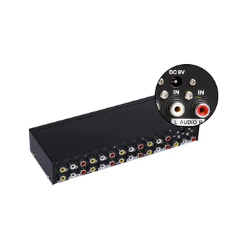 8 Ports RCA Video Audio AV Switch Switcher Selector 1 In 8 Out TV Splitter Box HJ55
8 Ports RCA Video Audio AV Switch Switcher Selector 1 In 8 Out TV Splitter Box HJ55
