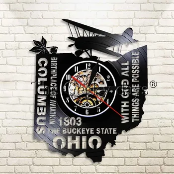 1Piece USA State Ohio Wall Clock Birth Place Of Aviation Airplane Wall Art Columbus City Skyline The Buckeye State Clock
1Piece USA State Ohio Wall Clock Birth Place Of Aviation Airplane Wall Art Columbus City Skyline The Buckeye State Clock