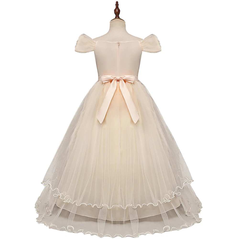 Flower Girl Dresses For Wedding Party 2019 New Tule Teen Princess Dress Children Evening Clothing Formal Pageant Kids Prom Gowns (14)