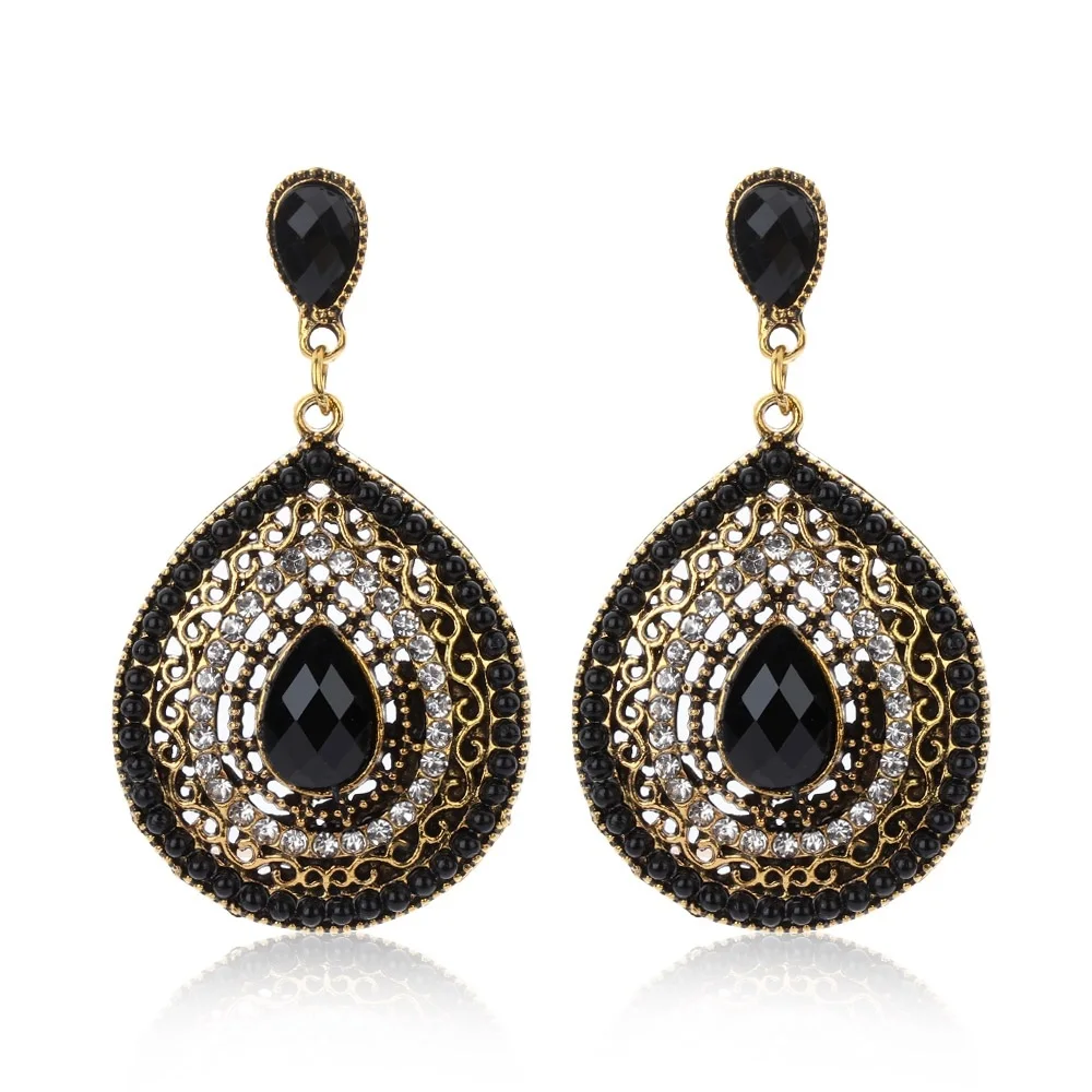 HOOH 1 Pair Vintage Drop Earrings For Women Ethnic Resin Multicolor Bead Large Bohemia Dangle Earrings Statement Jewelry
HOOH 1 Pair Vintage Drop Earrings For Women Ethnic Resin Multicolor Bead Large Bohemia Dangle Earrings Statement Jewelry