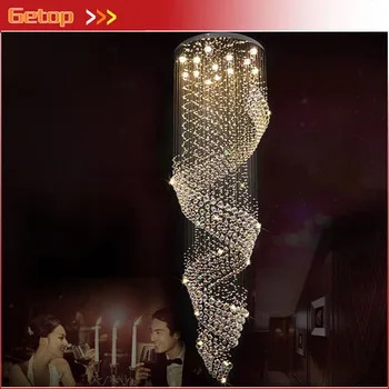Modern Luxurious LED Clear K9 Rain Drop Crystal Chandelier For Hallway Corridor Stairs D60cm/D80cm/D100cm Free Shipping
Modern Luxurious LED Clear K9 Rain Drop Crystal Chandelier For Hallway Corridor Stairs D60cm/D80cm/D100cm Free Shipping