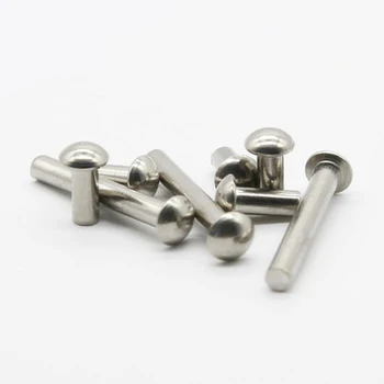 30pcs M2 Semicircular head Round head rivet Solid rivets GB867 304 stainless steel 3mm-20mm Length
30pcs M2 Semicircular head Round head rivet Solid rivets GB867 304 stainless steel 3mm-20mm Length
