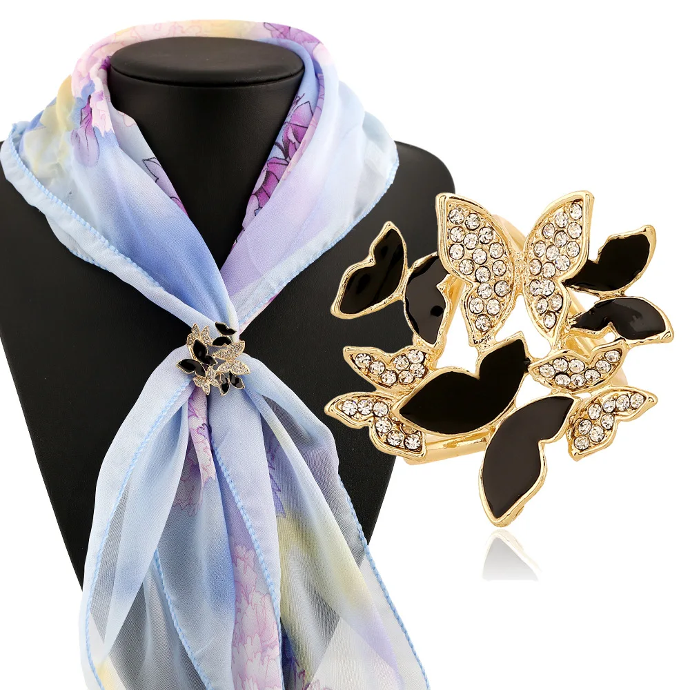 Women's Elegant Three Ring Butterflies Rhinestone Scarves Clip Designer Slides Scarves Ring Holder Fashion Metal Buckle 3X036
Women's Elegant Three Ring Butterflies Rhinestone Scarves Clip Designer Slides Scarves Ring Holder Fashion Metal Buckle 3X036