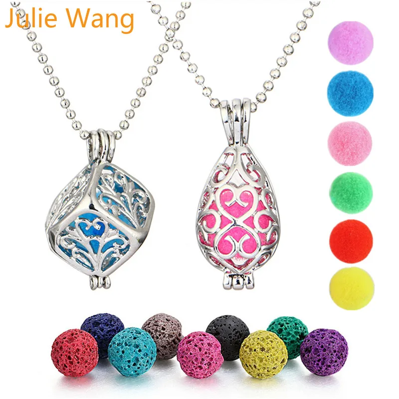 Julie Wang 1 Set Zinc Alloy Essential Oil Diffuser Necklace Pendant With Free 2pcs Lava Stones And 6pcs Cotton Balls Jewelery
Julie Wang 1 Set Zinc Alloy Essential Oil Diffuser Necklace Pendant With Free 2pcs Lava Stones And 6pcs Cotton Balls Jewelery