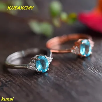 KJJEAXCMY boutique jewelry 925 sterling silver inlaid with blue topper stone women's ring.
KJJEAXCMY boutique jewelry 925 sterling silver inlaid with blue topper stone women's ring.