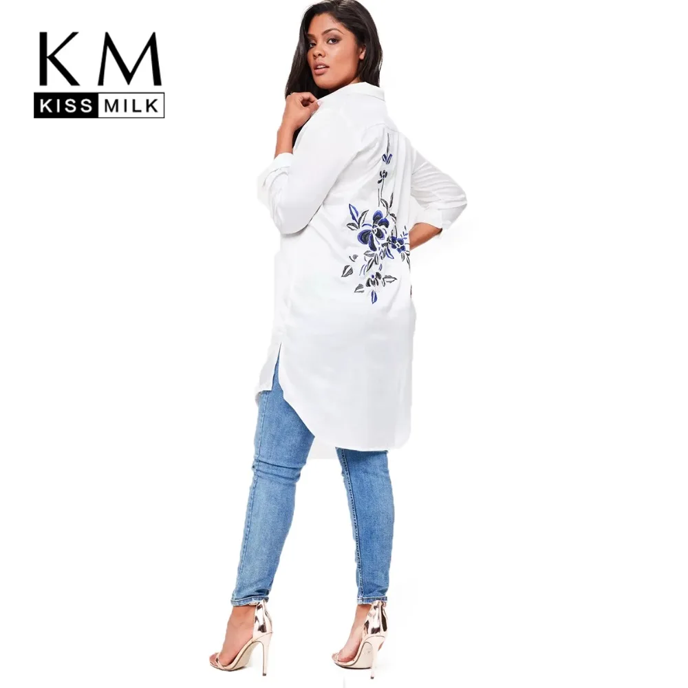 kissmilk 2018 Plus Size Solid White Women Blouses Floral Embroideried Long Sleeve Female Clothing Casual Lady Big Size Tops
kissmilk 2018 Plus Size Solid White Women Blouses Floral Embroideried Long Sleeve Female Clothing Casual Lady Big Size Tops