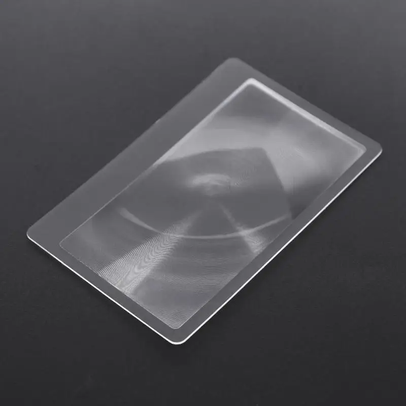 Shop Generic 5pcs 3X Credit Card Shape Magnifiers Fresnel Lens Portable