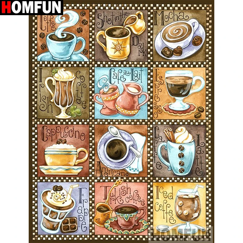 HOMFUN Full Square/Round Drill 5D DIY Diamond Painting "Coffee pattern" Embroidery Cross Stitch 5D Home Decor Gift A12998
HOMFUN Full Square/Round Drill 5D DIY Diamond Painting "Coffee pattern" Embroidery Cross Stitch 5D Home Decor Gift A12998