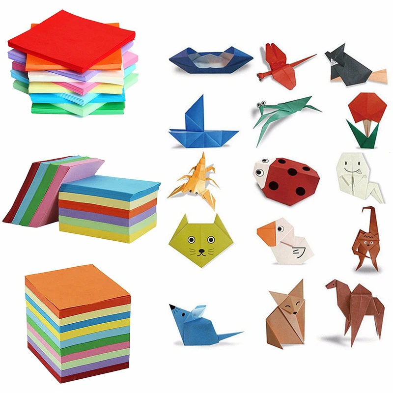 200/520 Sheets 10 Colors Mix Origami Paper Double Sided Coloured Craft Square Assorted DIY Folded Papercraft Tools Multi Size
200/520 Sheets 10 Colors Mix Origami Paper Double Sided Coloured Craft Square Assorted DIY Folded Papercraft Tools Multi Size