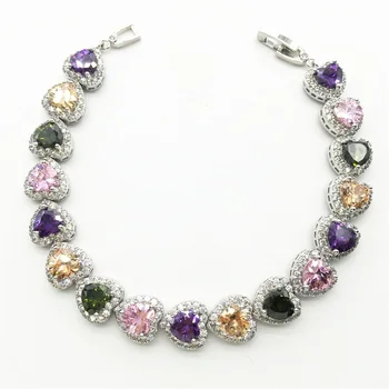 Teemi Trendy Heart Shape Multicolor Color Option AAA Heart Zircon Stone Bracelets Bangles for Women White gold color Jewelry
Teemi Trendy Heart Shape Multicolor Color Option AAA Heart Zircon Stone Bracelets Bangles for Women White gold color Jewelry