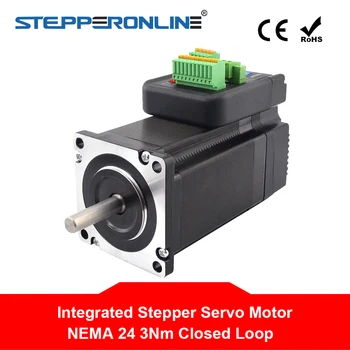 Nema 24 Closed Loop Stepper Motor 3Nm with Driver 4.5A 24-50VDC Integrated Servo Stepper Motor & drive
Nema 24 Closed Loop Stepper Motor 3Nm with Driver 4.5A 24-50VDC Integrated Servo Stepper Motor & drive