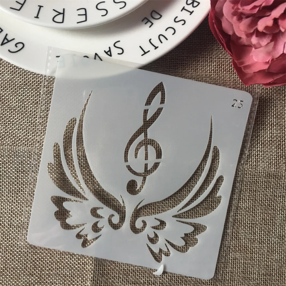 1Pcs 13cm Wing Music Note DIY Layering Stencils Wall Painting Scrapbook Coloring Embossing Album Decorative Card Template
1Pcs 13cm Wing Music Note DIY Layering Stencils Wall Painting Scrapbook Coloring Embossing Album Decorative Card Template