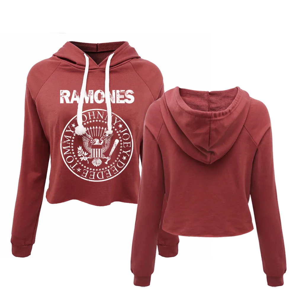 Women Harajuku Crop Top Hoodie Ramones Rock Band Cropped Hoodies Fashion 80S 90S Streetwear Pullovers Long Sleeve Tops 2018 New
Women Harajuku Crop Top Hoodie Ramones Rock Band Cropped Hoodies Fashion 80S 90S Streetwear Pullovers Long Sleeve Tops 2018 New