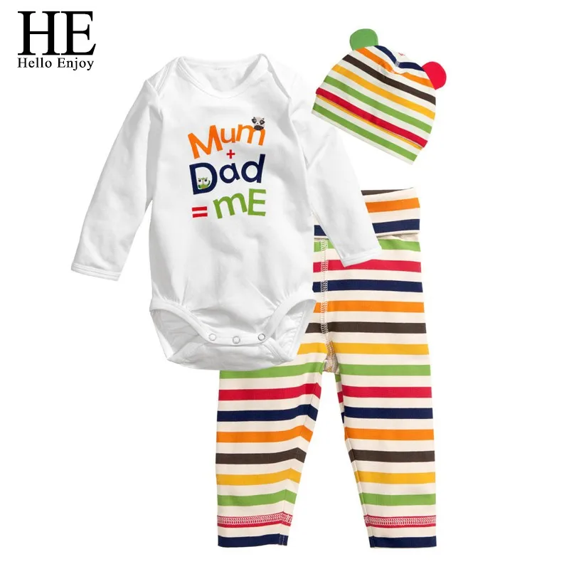 HE Hello Enjoy Baby rompers long sleeve cotton baby infant autumn Animal newborn baby clothes romper+hat+pants 3pcs clothing set
HE Hello Enjoy Baby rompers long sleeve cotton baby infant autumn Animal newborn baby clothes romper+hat+pants 3pcs clothing set