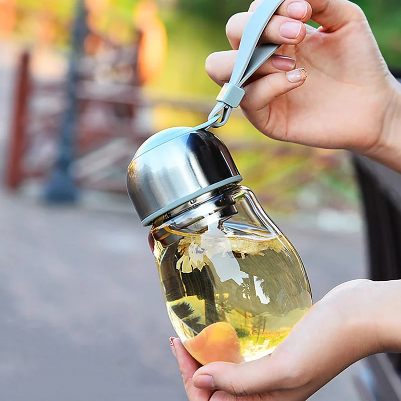 Simple Penguin Style Glass Water Bottle with Blet Portable Cute Water Kettle Made of High Quality Borosilicate Glass 400ml SH178
Simple Penguin Style Glass Water Bottle with Blet Portable Cute Water Kettle Made of High Quality Borosilicate Glass 400ml SH178