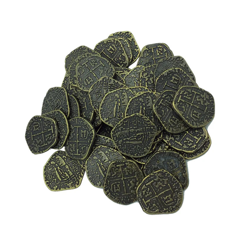 200pcs European Spain Doubloon gold coin captain pirate toy party metal coin treasure game hunt
200pcs European Spain Doubloon gold coin captain pirate toy party metal coin treasure game hunt