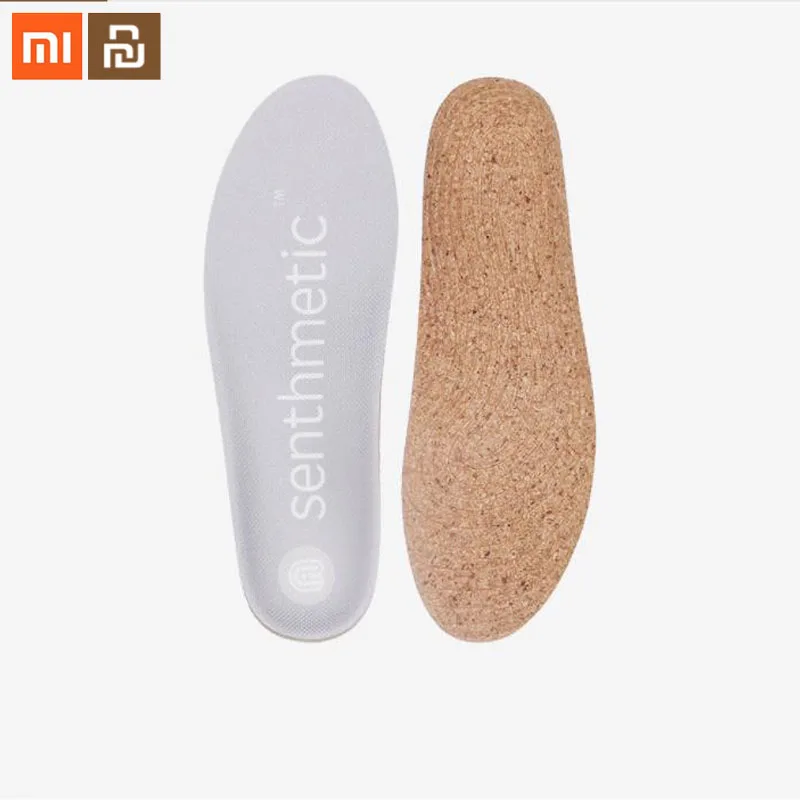 Оригинальные пробковые стельки xiaomi youpin Mai для мужчин и женщин антибактериальные