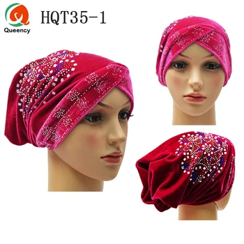 HQT35 Latest Design Nigeria headtie Mutil-Color Velvet Tuban Head Wrap Muslim Arabic Bonnet Hat For Wedding And Party
HQT35 Latest Design Nigeria headtie Mutil-Color Velvet Tuban Head Wrap Muslim Arabic Bonnet Hat For Wedding And Party