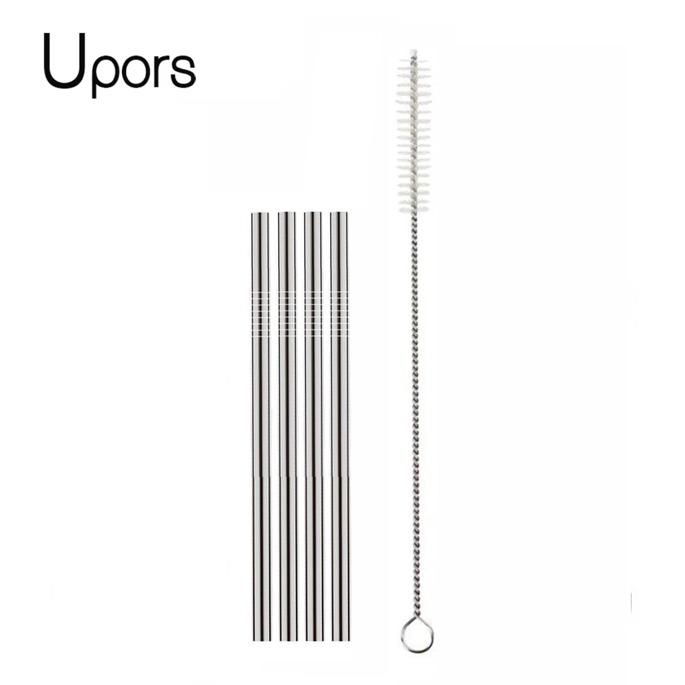 UPORS 4pcs 130*6mm Kids Metal Straw Set Drinking Straw 304 Stainless Steel Reusable Straw with Brush For kids
UPORS 4pcs 130*6mm Kids Metal Straw Set Drinking Straw 304 Stainless Steel Reusable Straw with Brush For kids