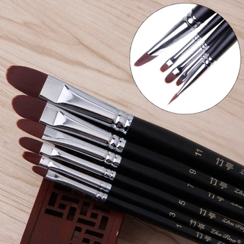 6Pcs Artist Nylon Hair Acrylic Painting Brush Set Watercolor Oil Drawing Tool qiang
6Pcs Artist Nylon Hair Acrylic Painting Brush Set Watercolor Oil Drawing Tool qiang