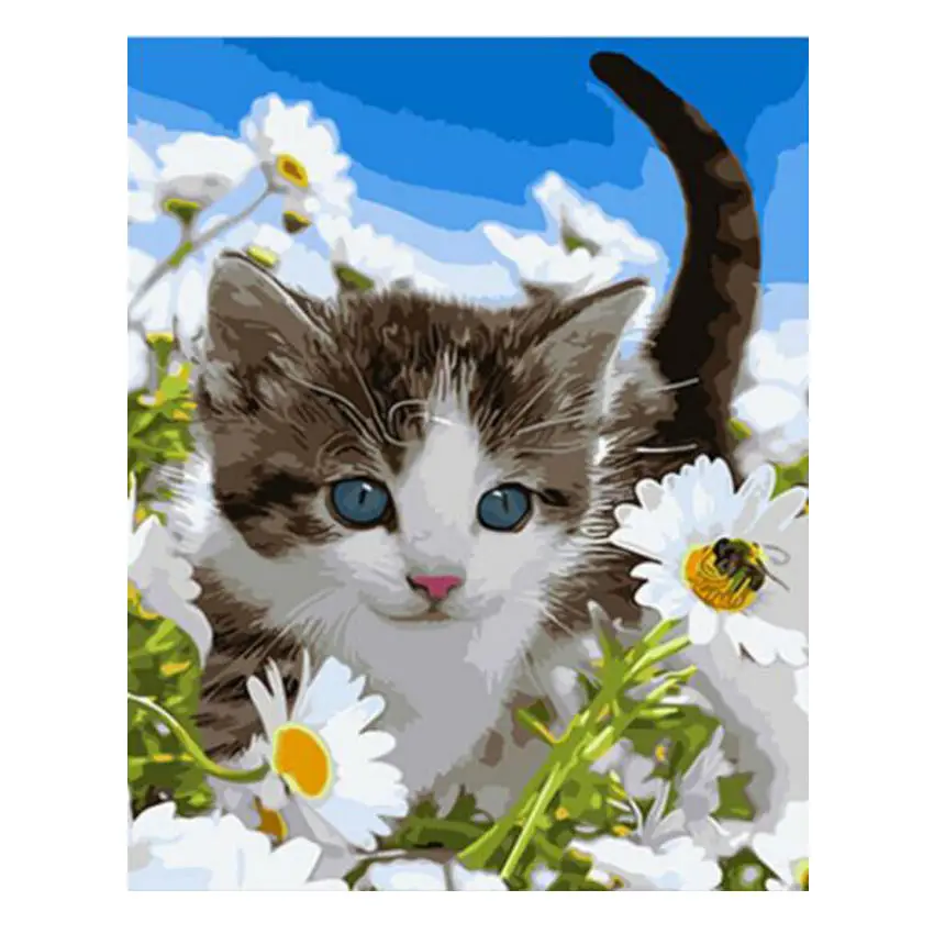 WONZOM Cute Cat DIY Oil Painting By Numbers Wall Canvas Picture Coloring Paint By Number Brush Drawing Animal Hand Painted Craft
WONZOM Cute Cat DIY Oil Painting By Numbers Wall Canvas Picture Coloring Paint By Number Brush Drawing Animal Hand Painted Craft