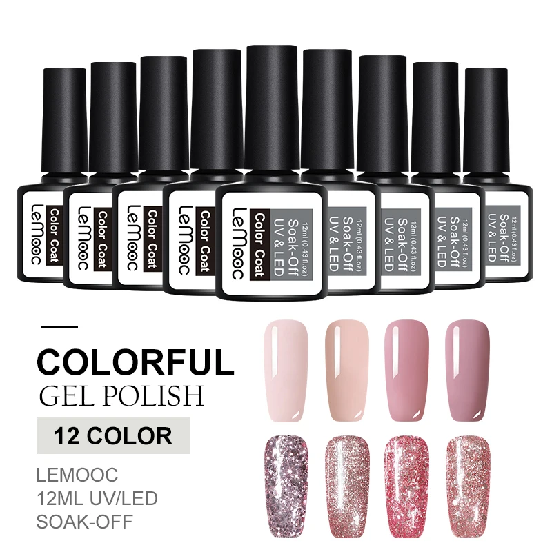 LEMOOC 12ml Rose Gold Gel Polish Color Glitteing Soak Off UV Gel Sequins Nail Art Varnish Manicuring Design
LEMOOC 12ml Rose Gold Gel Polish Color Glitteing Soak Off UV Gel Sequins Nail Art Varnish Manicuring Design