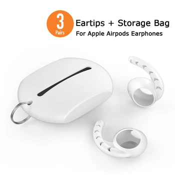 3 Pairs Silicone In-ear Headset Earbuds Cover with Hook + Headphones Case Pouch for Apple Airpods 2 Earpods Accessories
3 Pairs Silicone In-ear Headset Earbuds Cover with Hook + Headphones Case Pouch for Apple Airpods 2 Earpods Accessories
