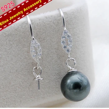 Simple Earrings Hooks Settings S925 Sterling Silver Pearl Drop Earrings Jewelry Accessory Women DIY Components 3Pairs/Lot
Simple Earrings Hooks Settings S925 Sterling Silver Pearl Drop Earrings Jewelry Accessory Women DIY Components 3Pairs/Lot
