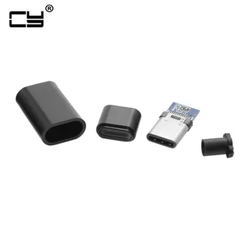 5set DIY 24pin USB 3.1 Type C USB-C Male Plug Connector SMT type with 3.5mm SR and Housing Cover Type-C
5set DIY 24pin USB 3.1 Type C USB-C Male Plug Connector SMT type with 3.5mm SR and Housing Cover Type-C