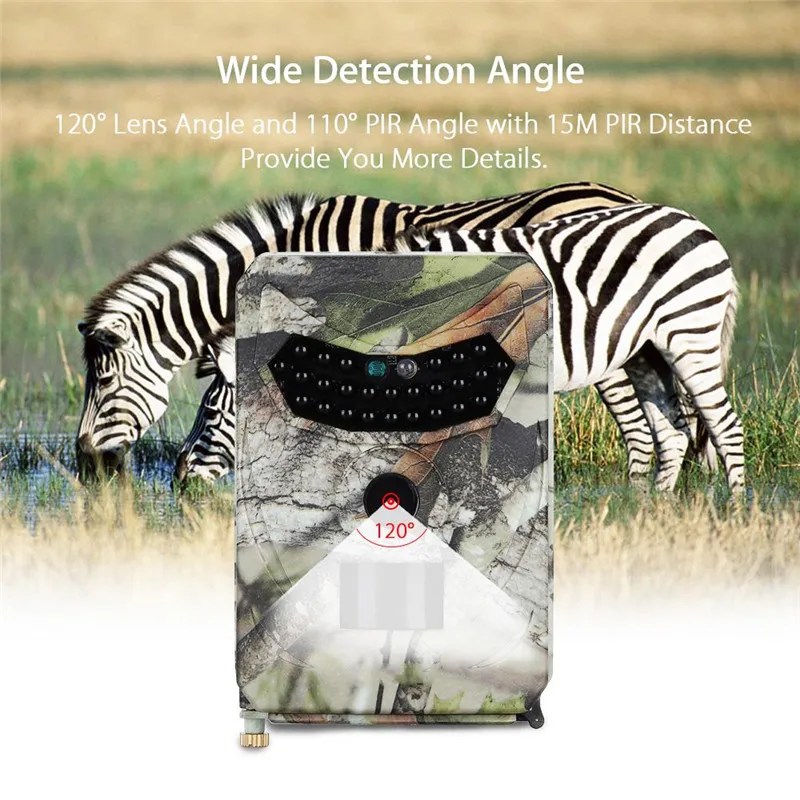 PR100 Outdoor HD Hunting Camera 110 Wide Angle Infrared Night Vision Thermal Imager Cameras Wildlife Scouting Camera photo trap
PR100 Outdoor HD Hunting Camera 110 Wide Angle Infrared Night Vision Thermal Imager Cameras Wildlife Scouting Camera photo trap