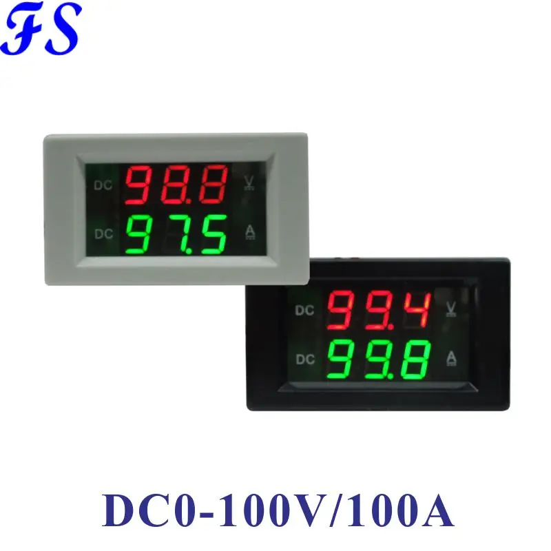 DC 0-100A Ammeter DC 0-100V Voltage Current Meter Ampere Meter Voltage Tester LED Digital Voltmeter DC Volt Amp Panel Tester
DC 0-100A Ammeter DC 0-100V Voltage Current Meter Ampere Meter Voltage Tester LED Digital Voltmeter DC Volt Amp Panel Tester