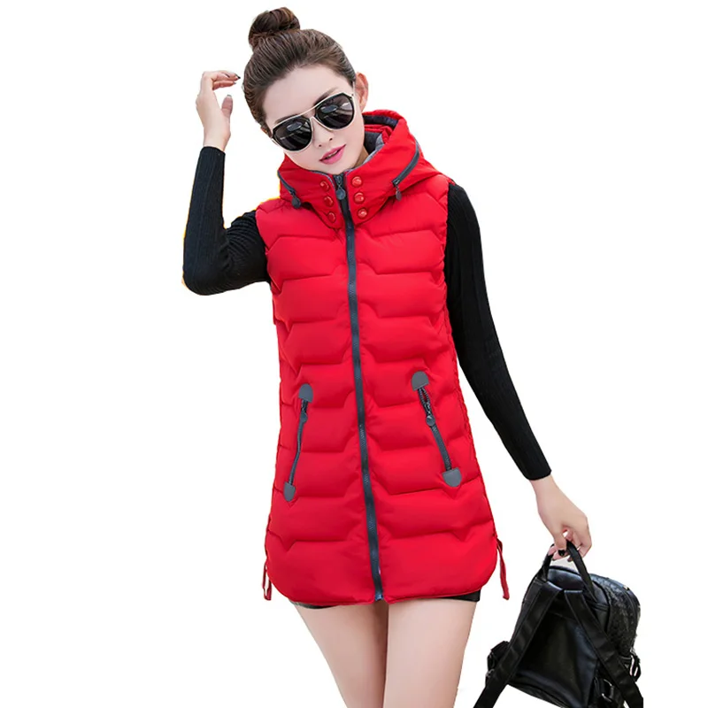 new 2019 solid hooded winter vest jacket women zipper pocket casual fashion keep warm winter waistcoat women
new 2019 solid hooded winter vest jacket women zipper pocket casual fashion keep warm winter waistcoat women